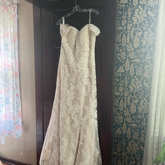 Size 16 Morilee by Madeline Gardner wedding dress. Fit and flare. Never worn. - Picture 3 of 3